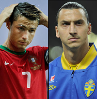 Ronaldo gegen Ibrahimovic